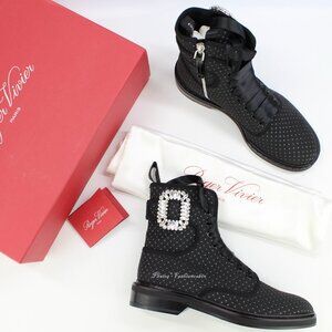NEW Roger Vivier Viv Strass Bootie
